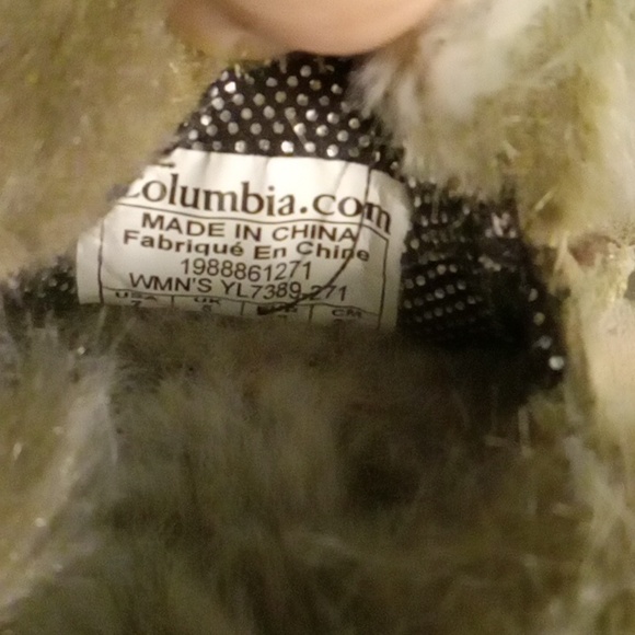 Women's Columbia Faux Fur Slip On Slippers/Shoes - Picture 6 of 8